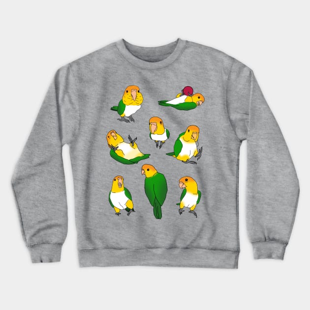 caique doodle pattern Crewneck Sweatshirt by FandomizedRose